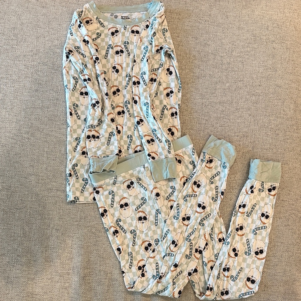 Dream Big Little Co Santa Long Sleeve Bamboo Pajamas